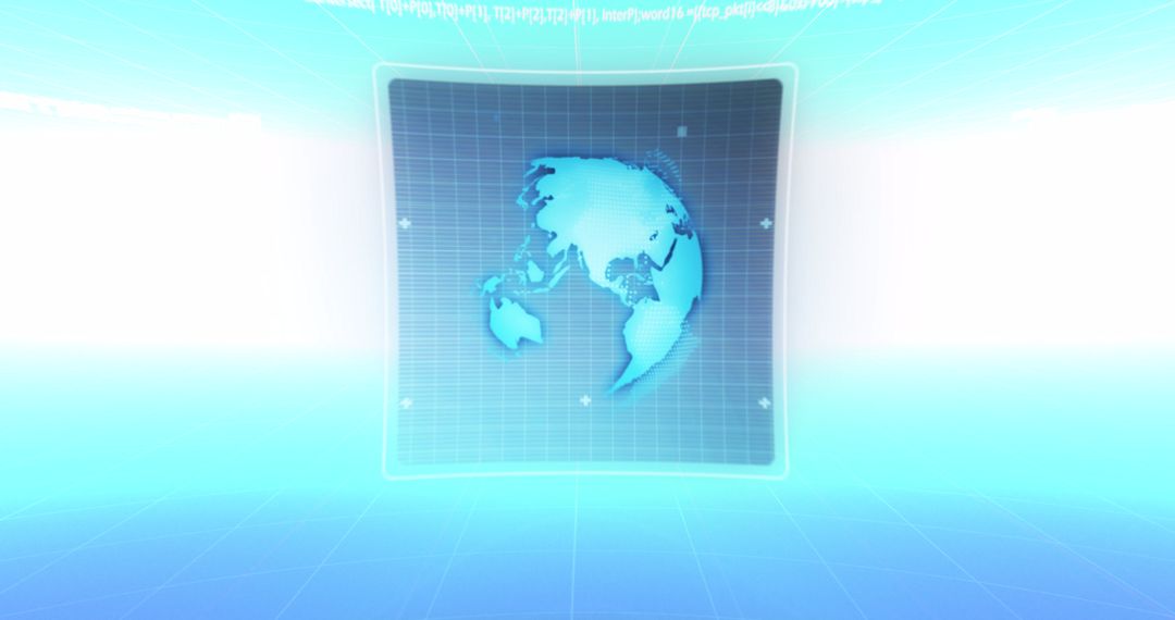 6G Technology with Digital Globe on Innovative Background