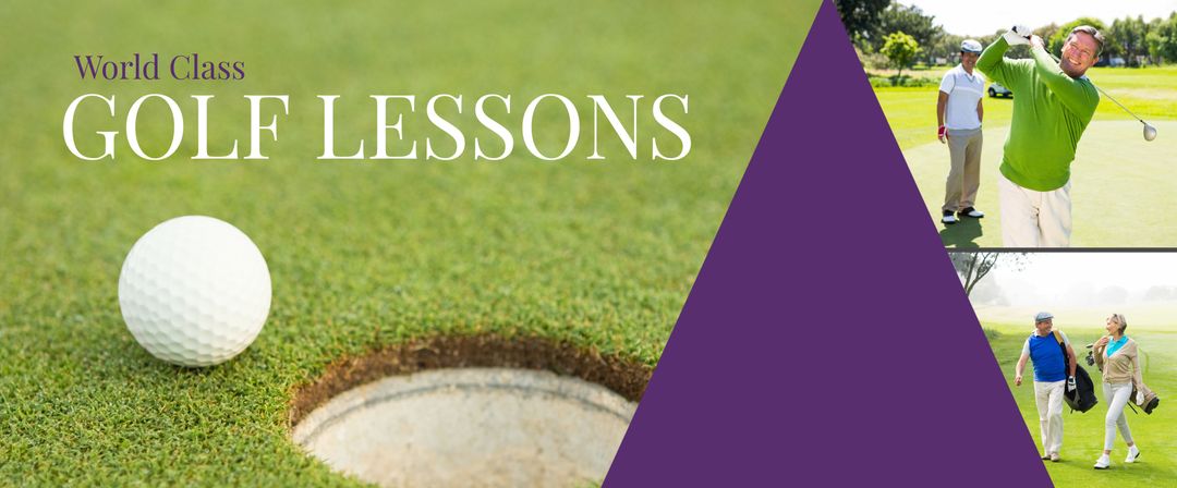 Elite Golf Lessons Promotional Banner for Coaching Services