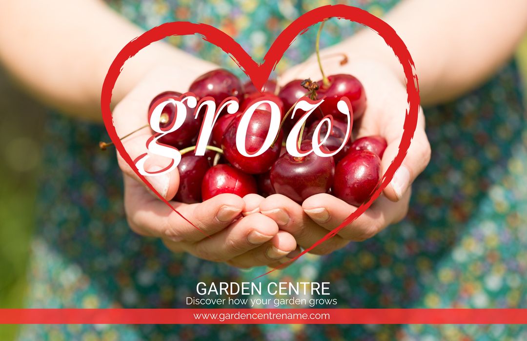 Hands Holding Cherries Symbolizing Growth and Nurturing