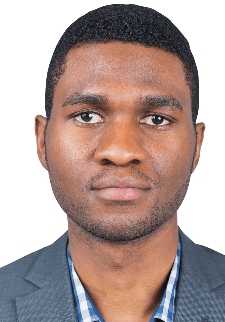 Transparent Portrait of Confident Businessman