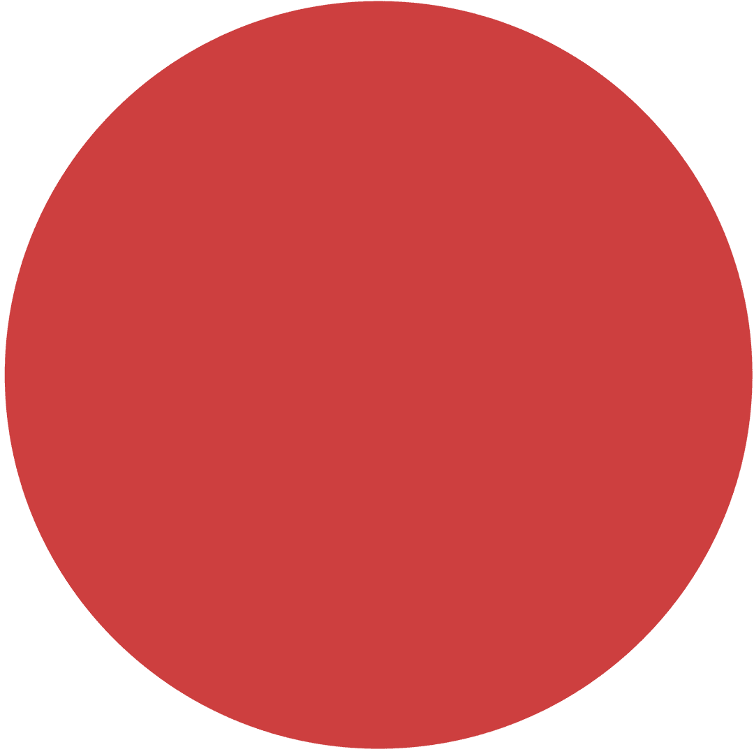 Abstract Red Circle on Transparent PNG Background