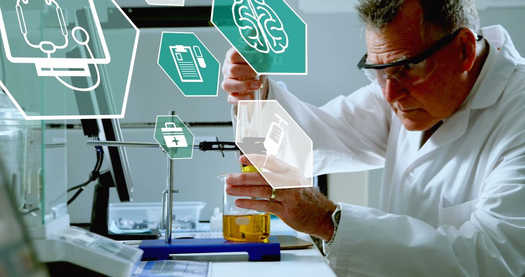 Scientist Conducting Innovative Medical Research in Modern Lab