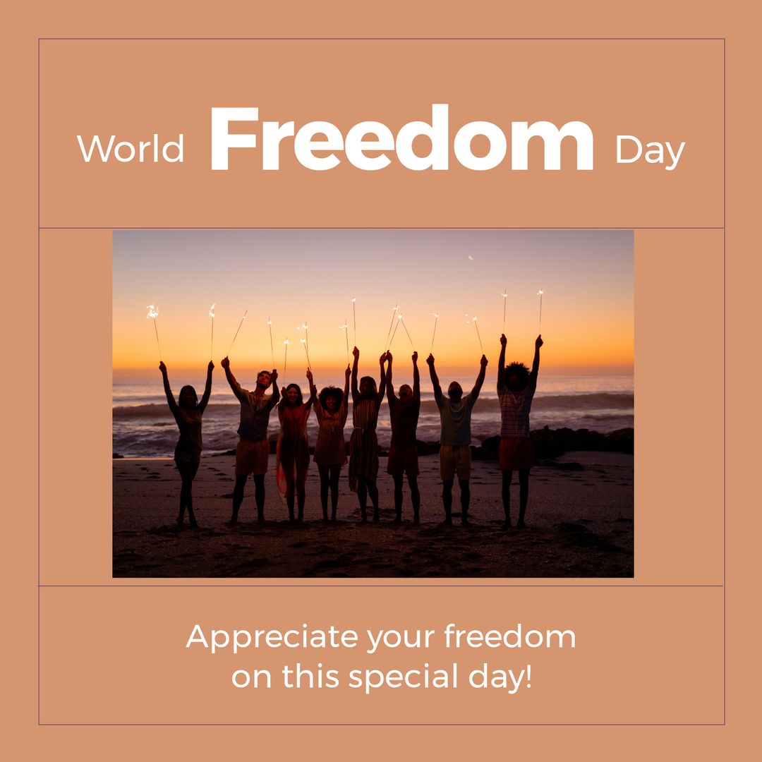 Celebration of World Freedom Day at Sunset Beach Gathering