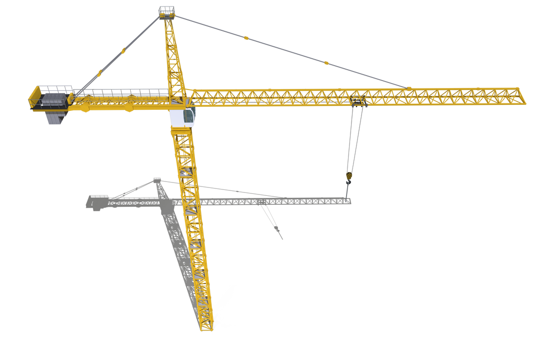  Transparent Industrial Construction Crane on White Background - Download Free Stock Images Pikwizard.com