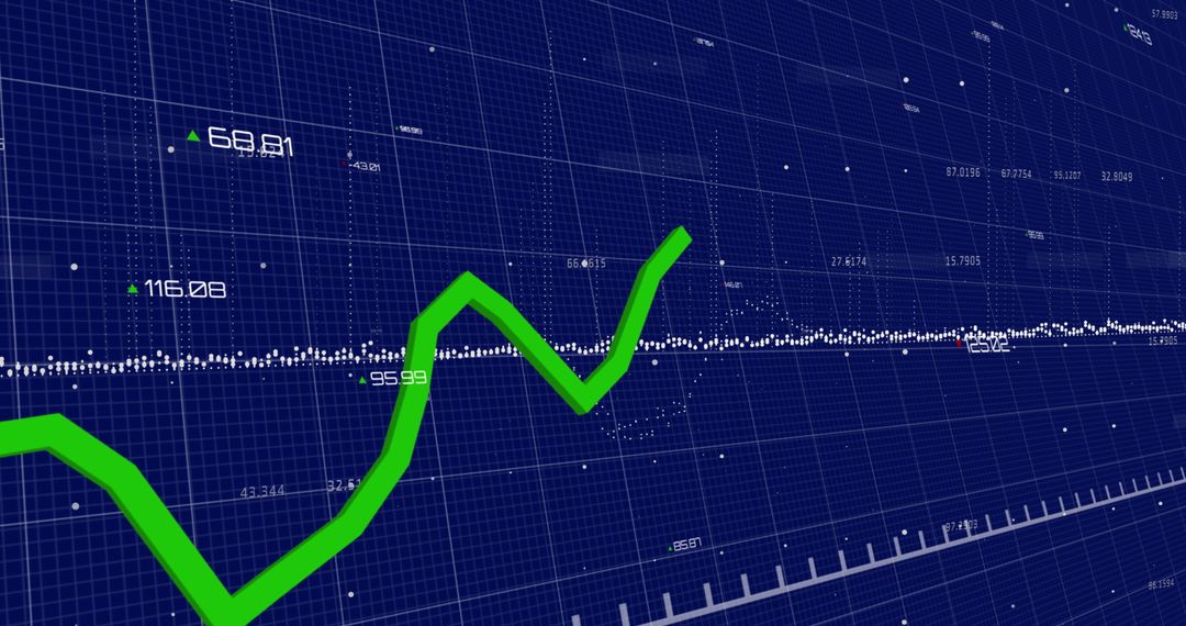 Financial Analytics Chart in Digital Interface Design