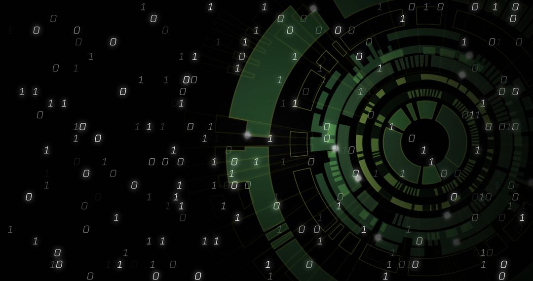 Binary Data Illusion with Abstract Digital Interface - Free Images, Stock Photos and Pictures on Pikwizard.com