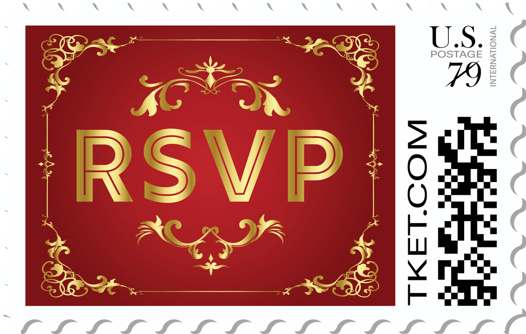 Digital RSVP Ticket Design with QR Code on Transparent Background - Download Free Stock Images Pikwizard.com