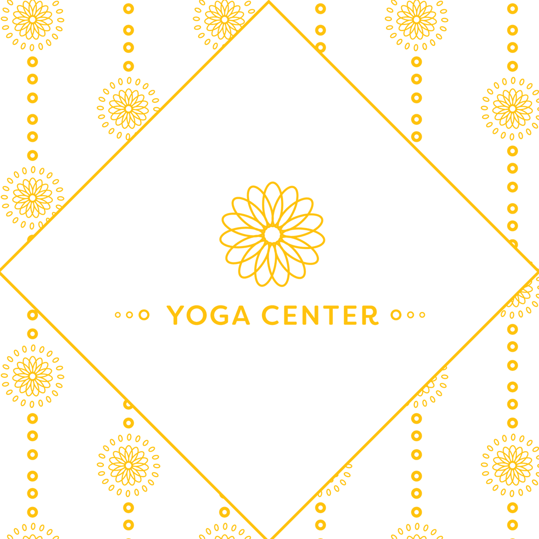 Yoga Center Abstract Floral Patterns Transparent Design