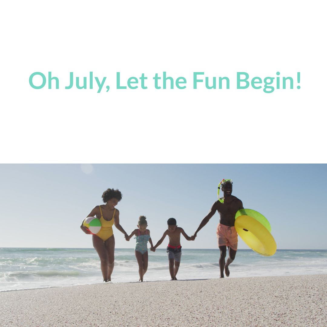 Family Fun on a Sunny July Beach Day