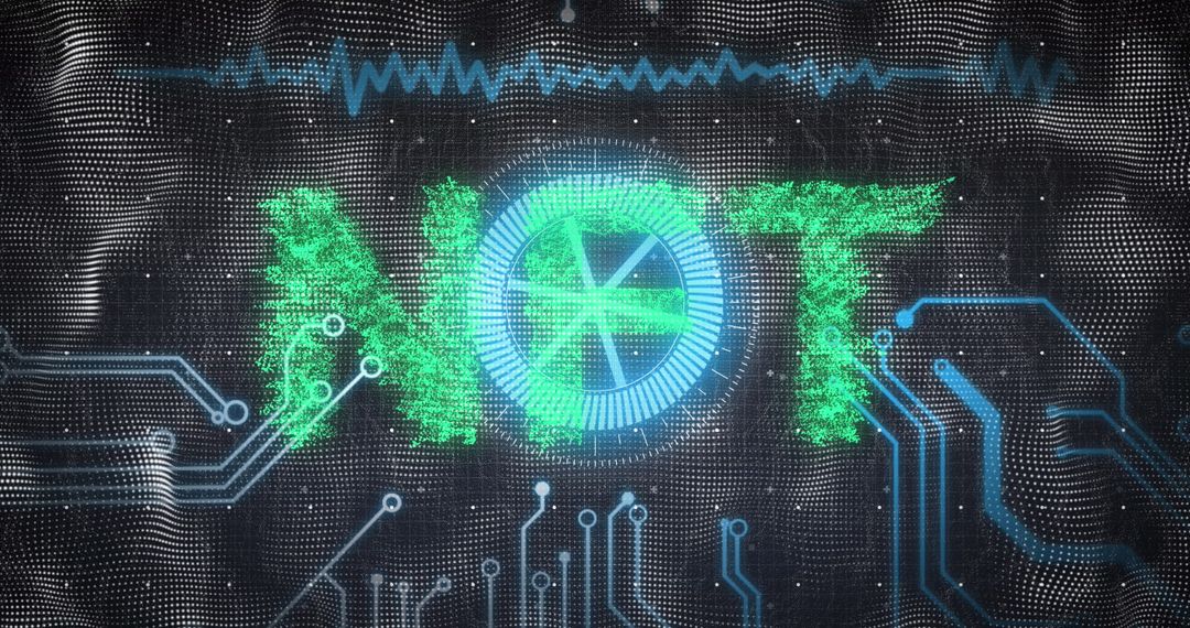 Scope Searching over Futuristic NFT Concept Illustration