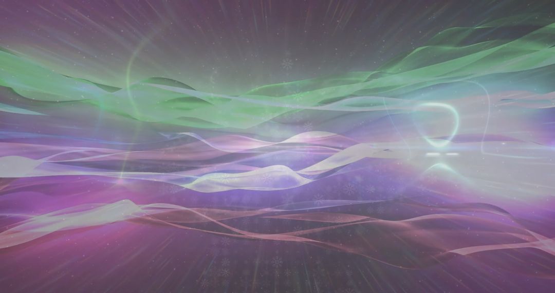 Vibrant Multicolored Light Trails in Dreamy Abstract Scene