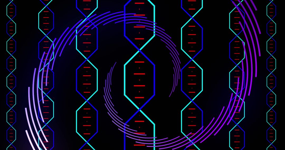 Colorful Abstract Digital Pattern with Vibrant Geometric Shapes