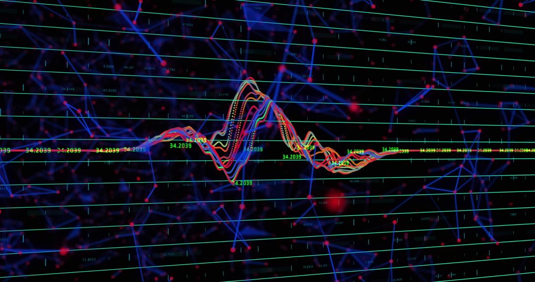 Financial Data Visualization with Network of Connections