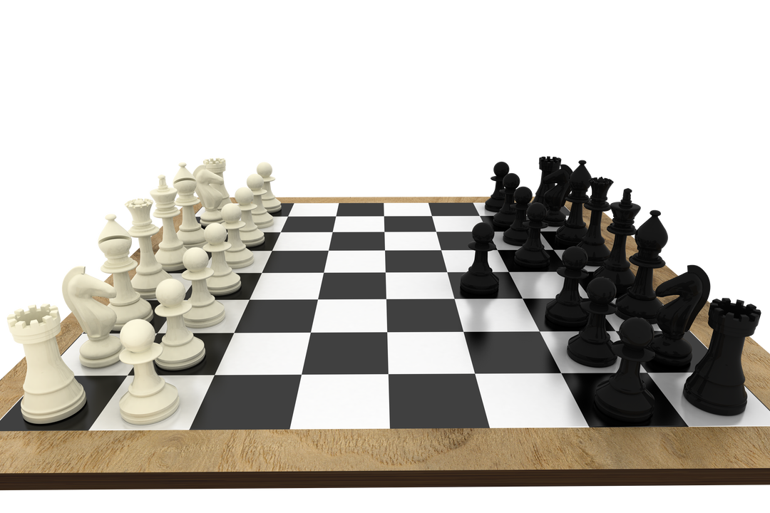 High-Resolution Transparent Chess Board with Detailed Pieces Png - Download Free Stock Images Pikwizard.com