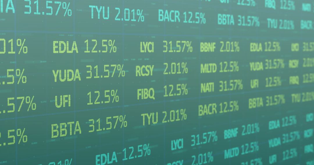 Digital Display of Financial Market Stock Data and Analysis