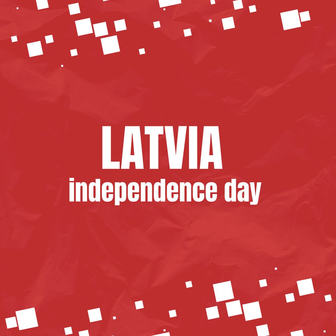 Latvia Independence Day Celebration with Geometric Theme