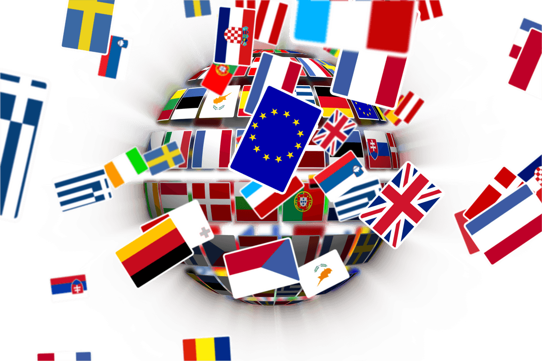 Global Flags Exploding from Transparent Background Vector - Download Free Stock Images Pikwizard.com