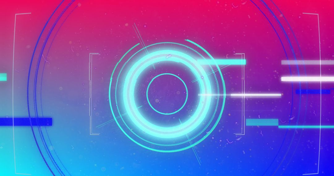 Futuristic Digital Interface with Holographic Scope