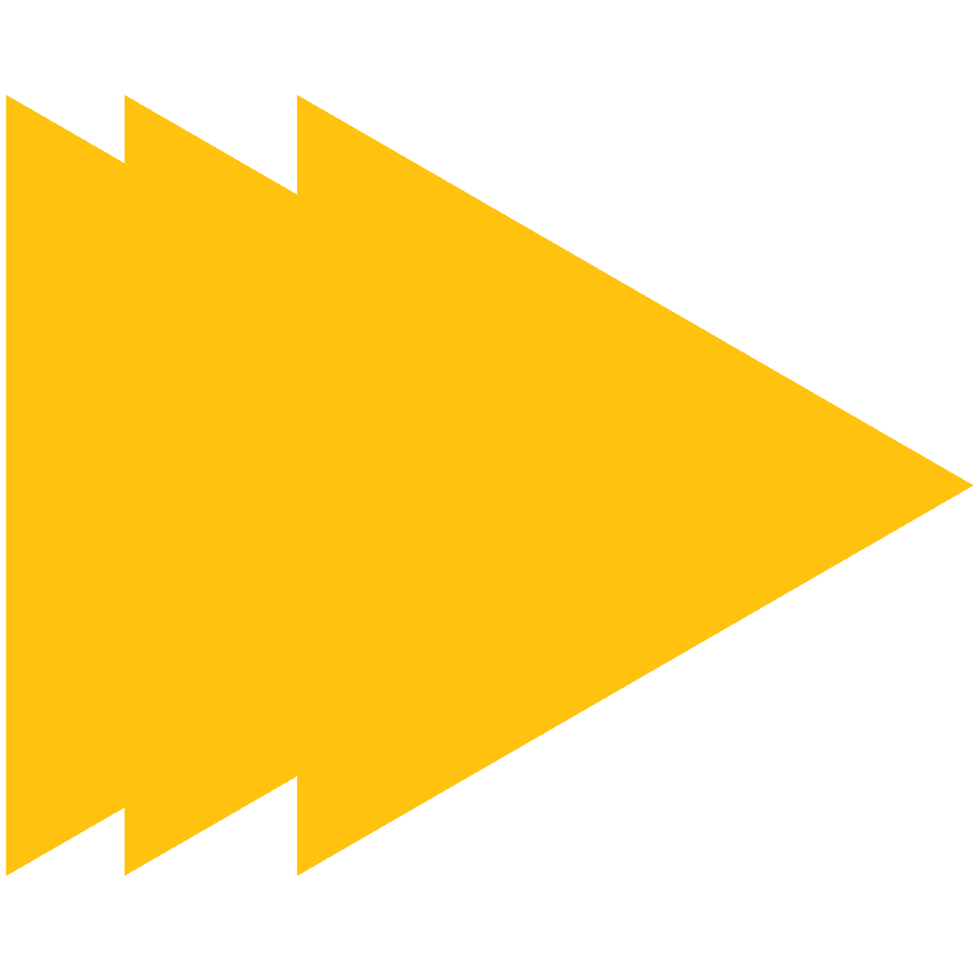 Transparent Abstract Geometric Yellow Arrow Design