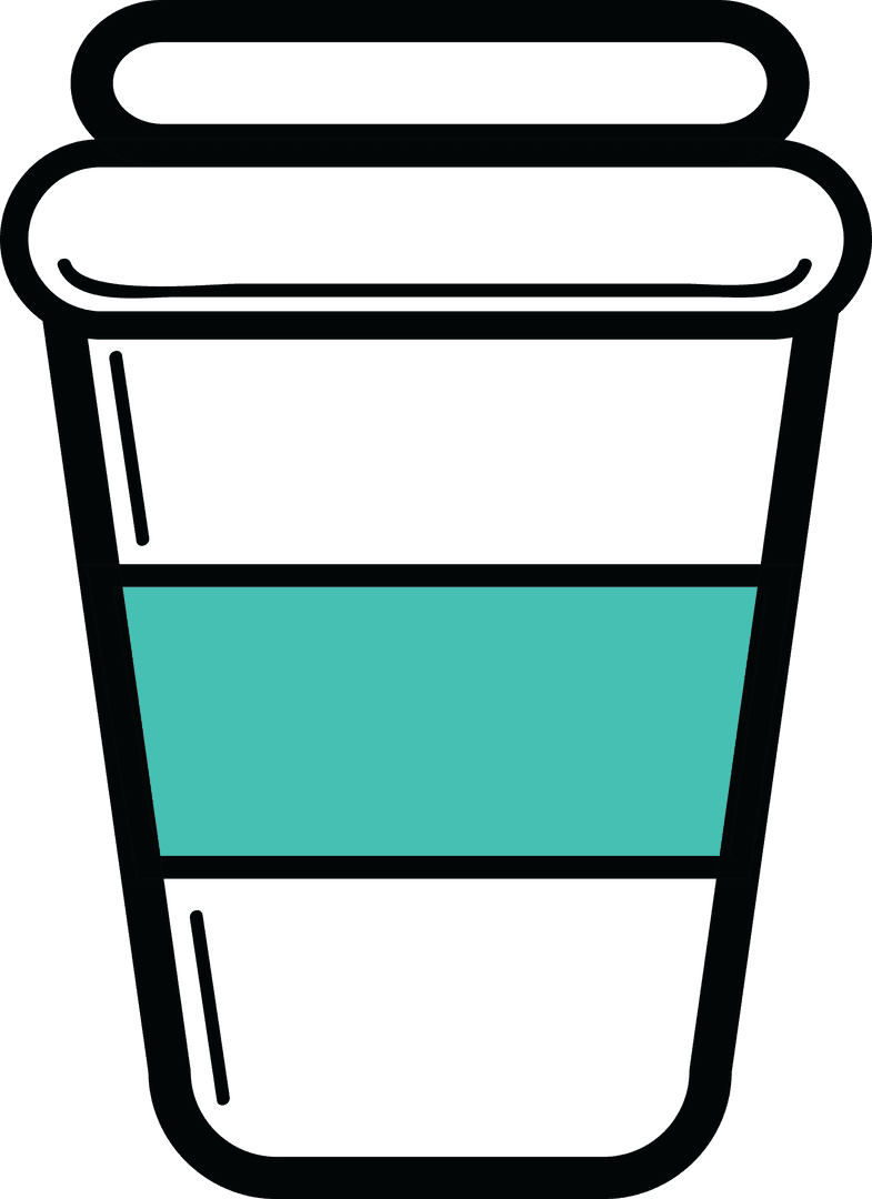 Coffee Cup Illustration on Transparent Background