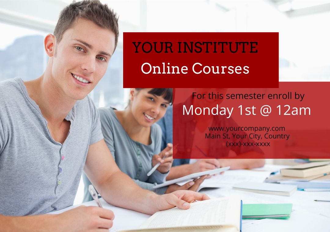 Smiling Students Engaging in Online Learning for Accessible Education