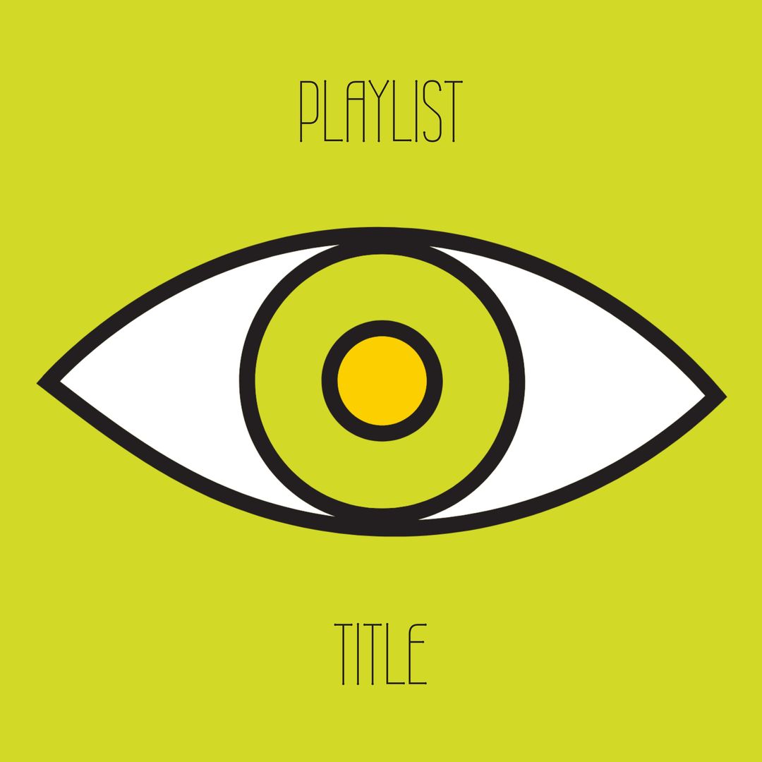 Eye-Catching Playlist Cover Symbolizing Curated Musical Collection