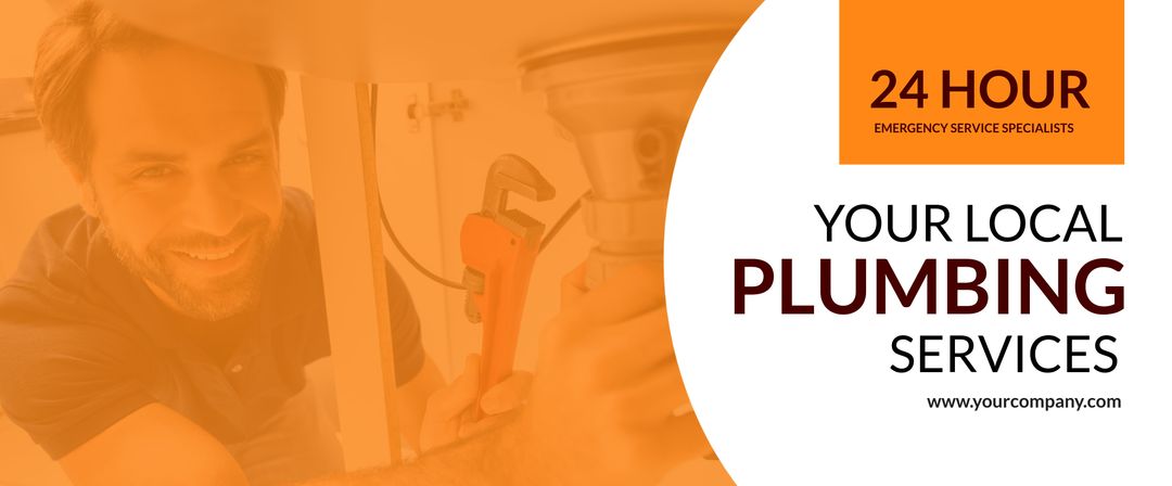 Plumbing Services Advertisement Promoting Reliability