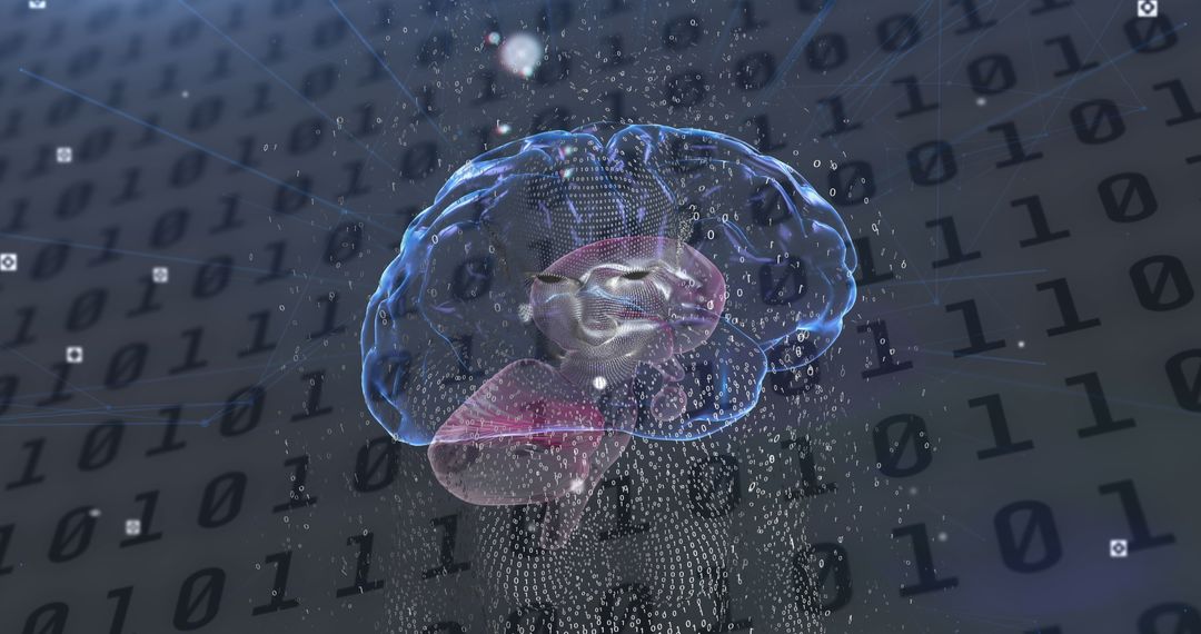 Glowing Digital Brain Representing Cutting-Edge Artificial Intelligence