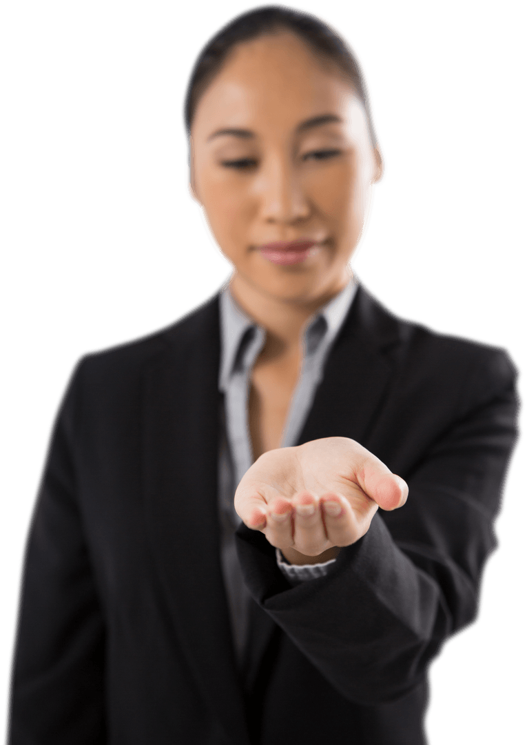 Transparent Presentation by Female Executive