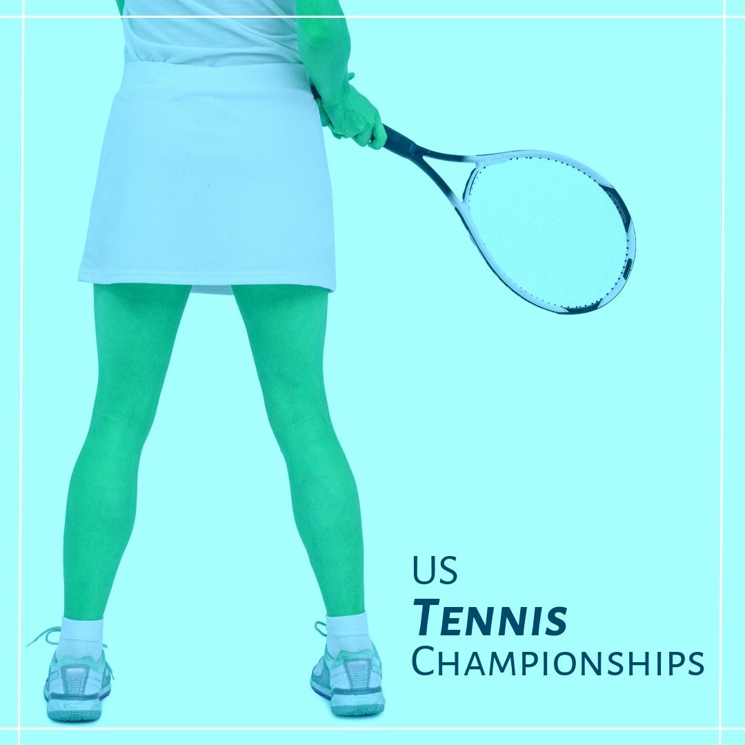 Female Tennis Player Preparing for US Tennis Championships - Download Free Stock Templates Pikwizard.com