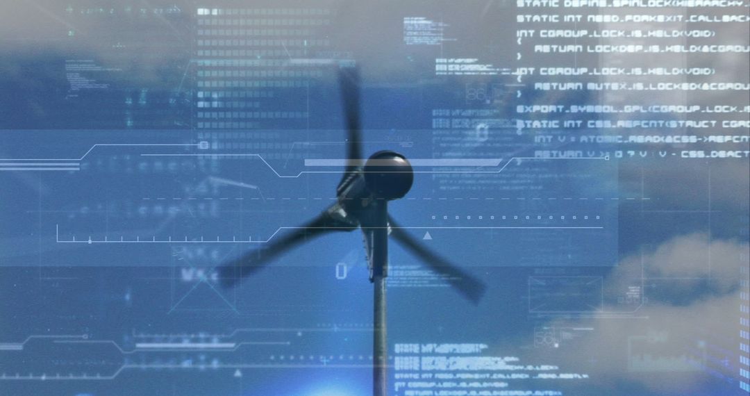 Financial Data Processing with Wind Turbine Background