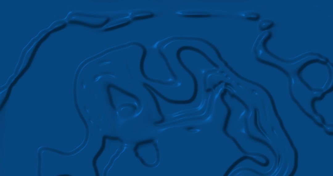 Dynamic Blue Liquid Forms Creating Fluid Abstract Patterns