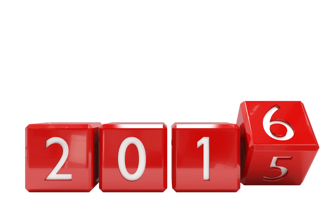 2016 Celebration Transparent Red Blocks