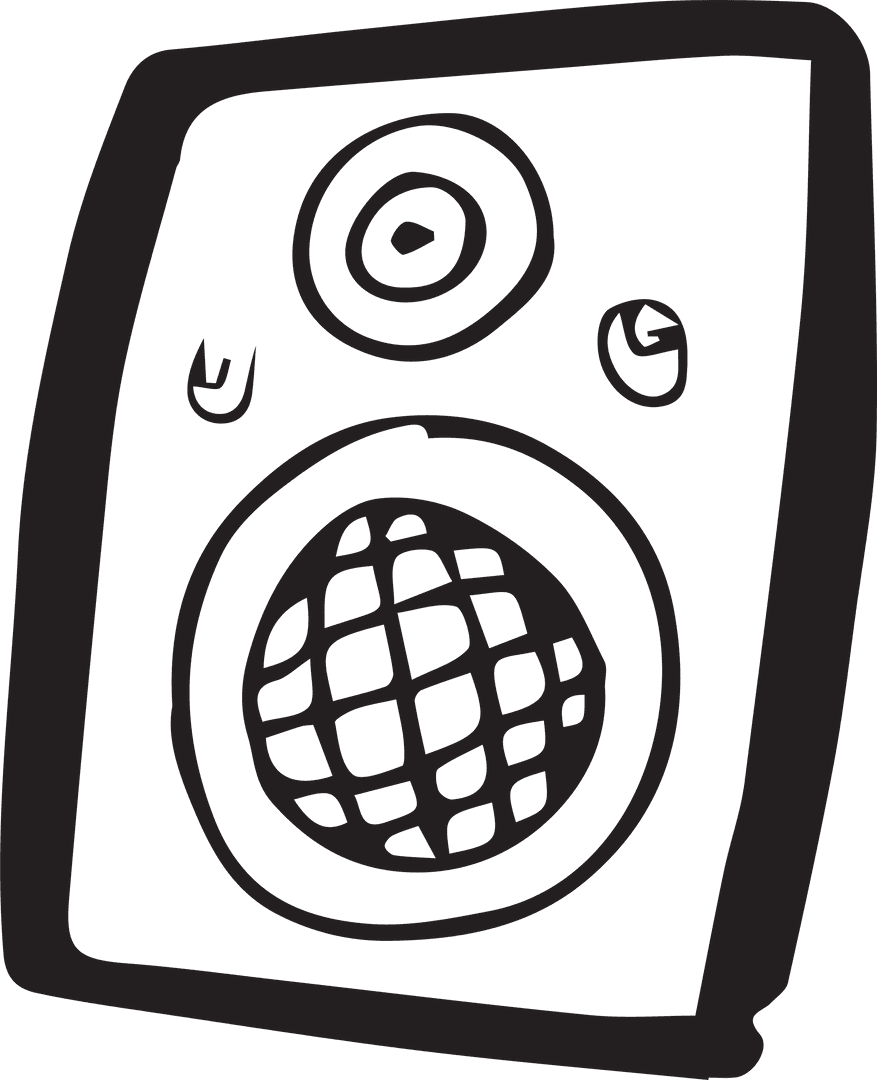 Transparent Sound Speaker Digital Illustration PNG