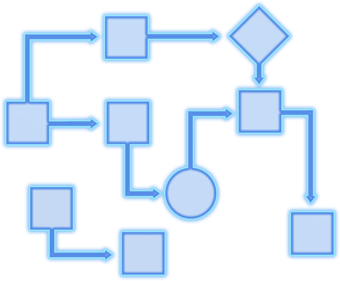 Transparent Network Connections Diagram Illustration