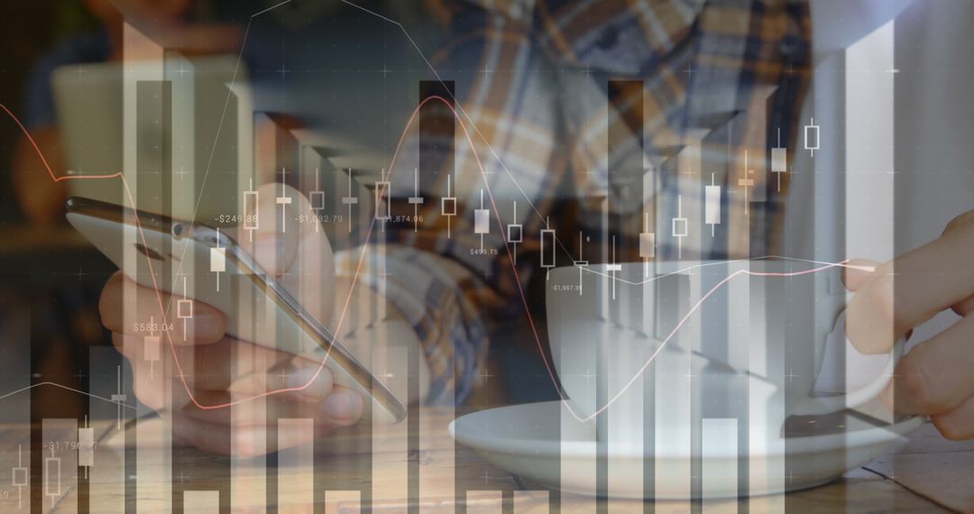 Double Exposure of Smartphone Use and Data Analytics in Coffee Shop