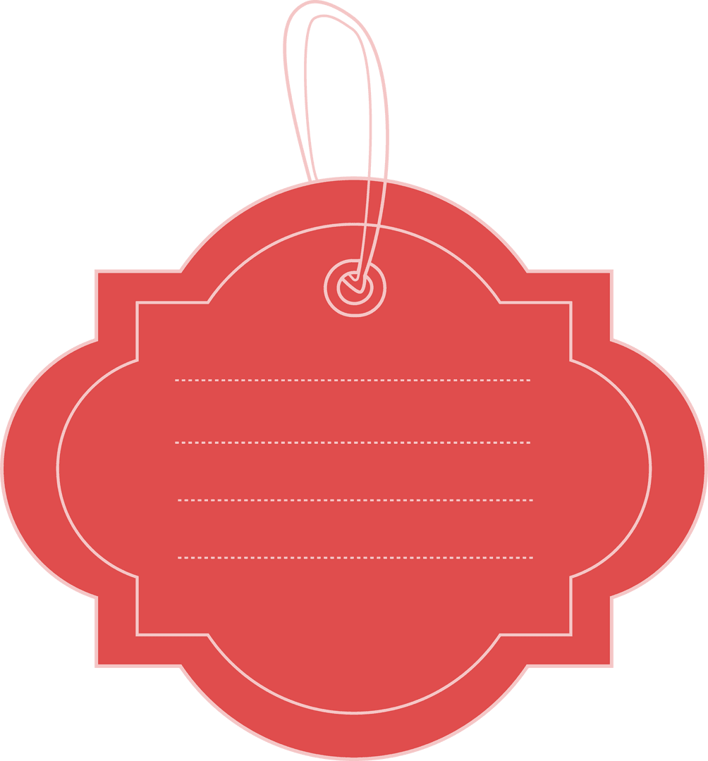 Red Label with String and Spaces on Transparent Background - Download Free Stock Images Pikwizard.com