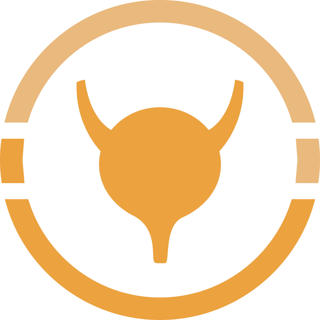 Abstract Taurus Symbol in Circle on Transparent Background