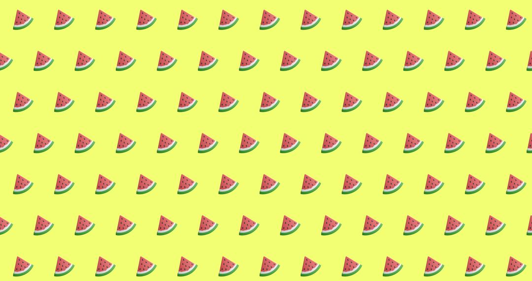 Seamless Watermelon Pattern on Yellow Background - Free Images, Stock Photos and Pictures on Pikwizard.com