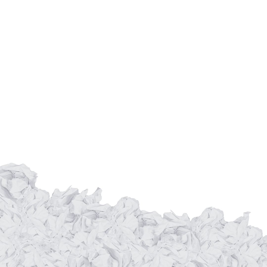 Crumpled Paper Texture on Transparent Background