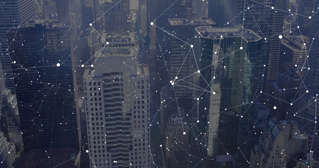 Digital Network Overlay Connecting Skyscrapers and Smart City Data Grid Infrastructure