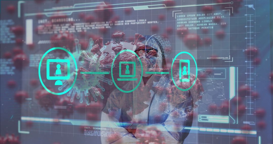 Medical Technology and Covid-19 Data Interface Concept