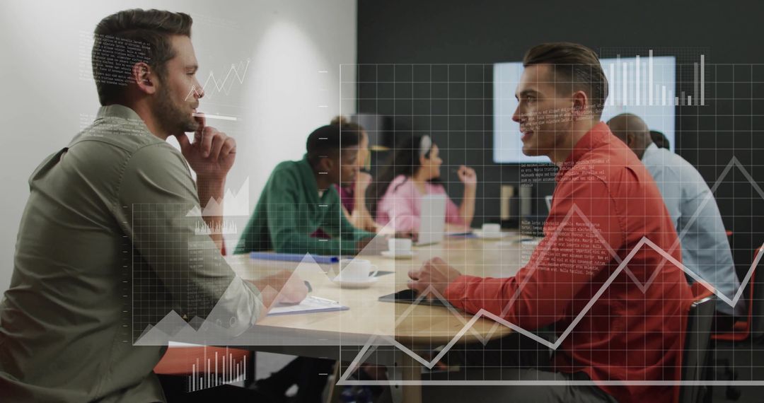 Diverse Business Team in Data-Driven Discussion