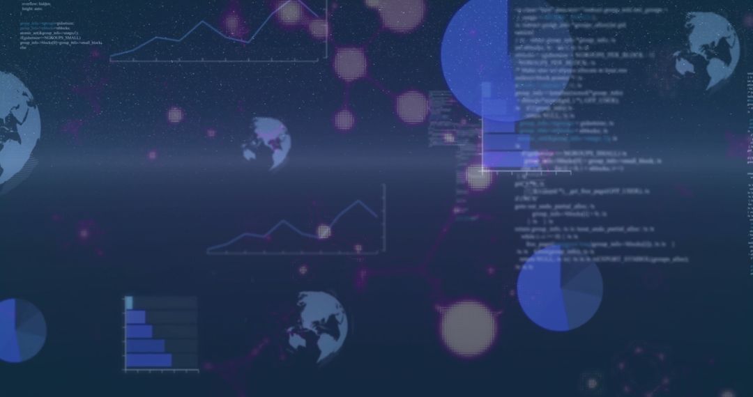 Global Data Networks Digital Interface with Trend Analytics