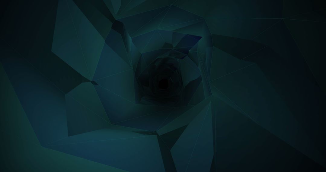 Abstract Digital Tunnel in Dark Tones