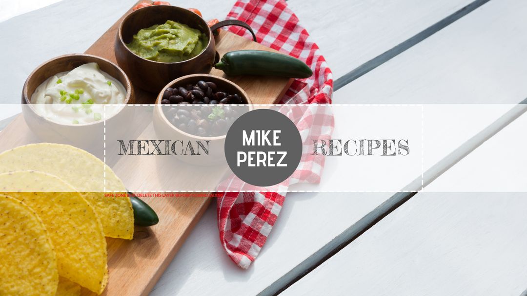 Mexican Cuisine Ingredients on Rustic Wooden Table