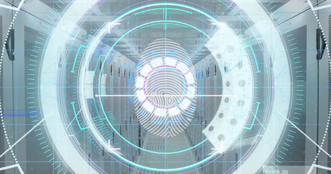 Biometric Fingerprint Scan in Tech Server Room