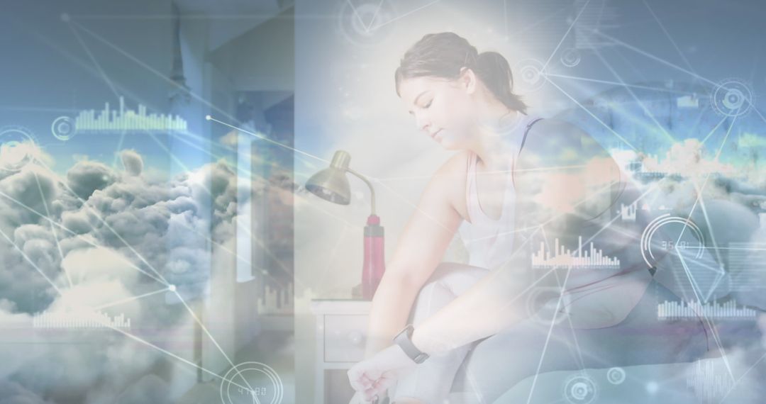 Digital Fitness and Connection Concept