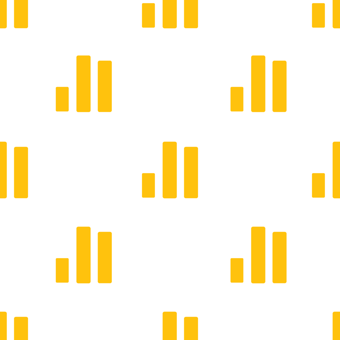 Transparent Yellow Chart Bars Pattern Vector Illustration