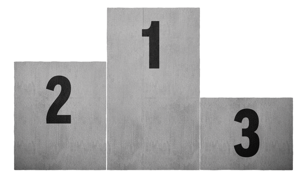 Transparent Wooden Podium Vector for Competition and Rivalry